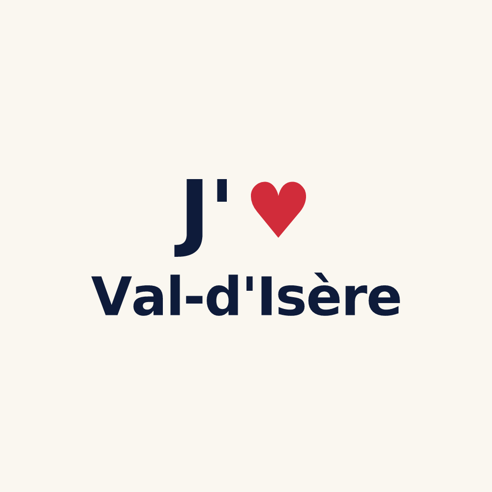 Tasse personnalisée Val-d'Isère — design J'aime Val-d'Isère