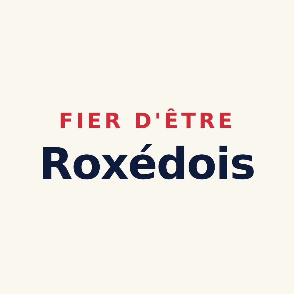 Tasse « Fier d'être Roxédois » — design pour Val d'Oust