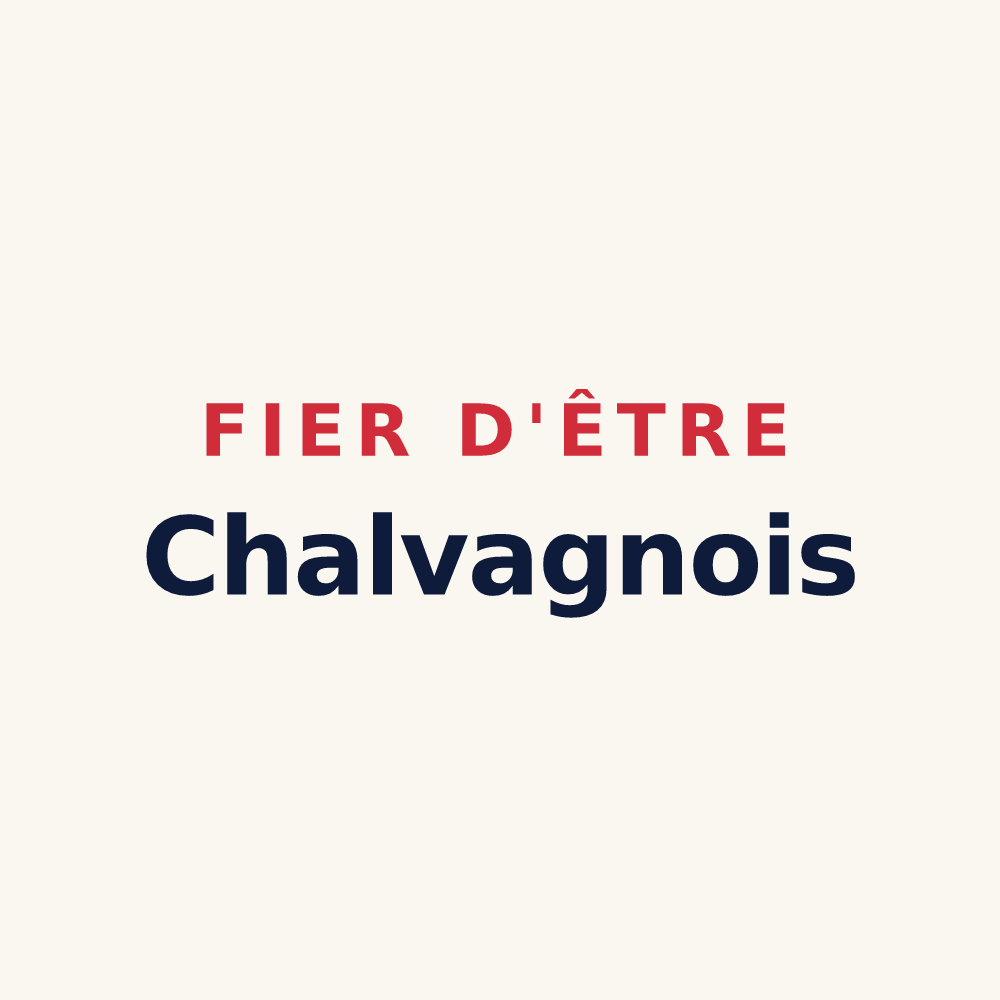 Tasse « Fier d'être Chalvagnois » — design pour Val-de-Chalvagne