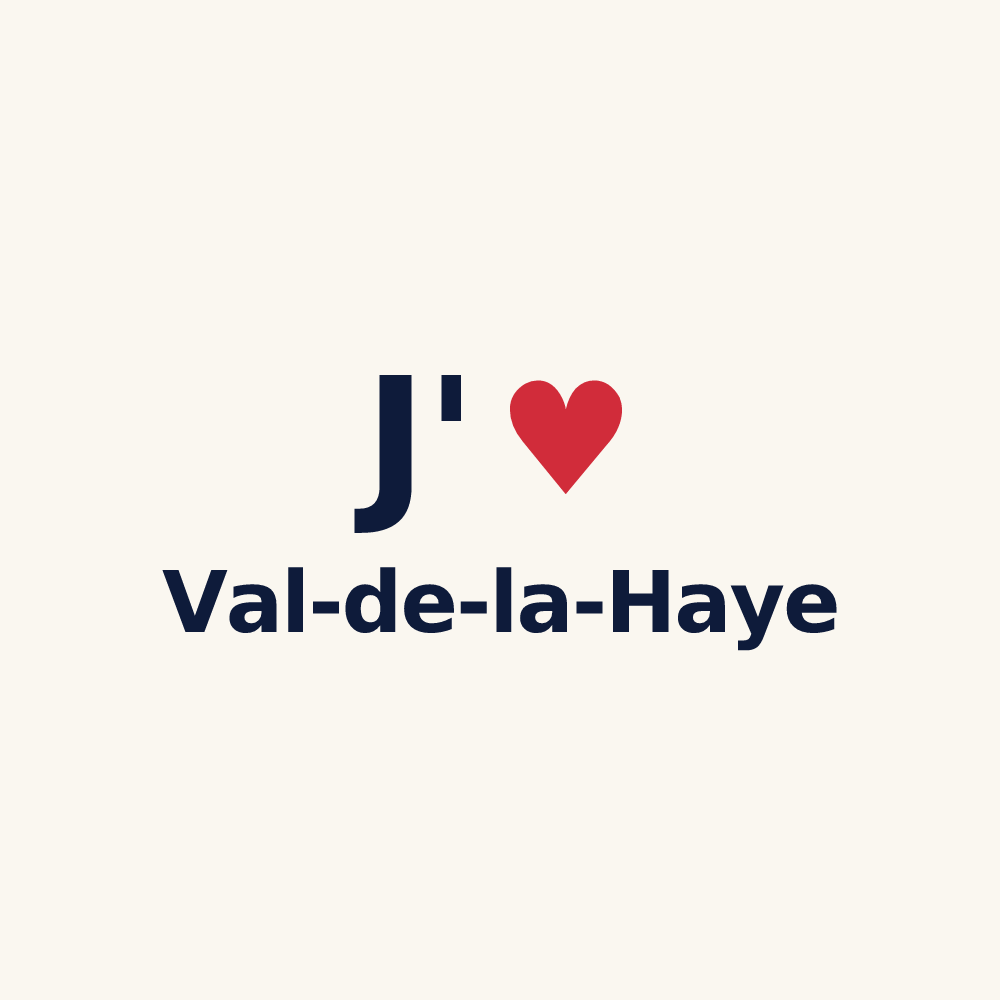 Tasse personnalisée Val-de-la-Haye — design J'aime Val-de-la-Haye