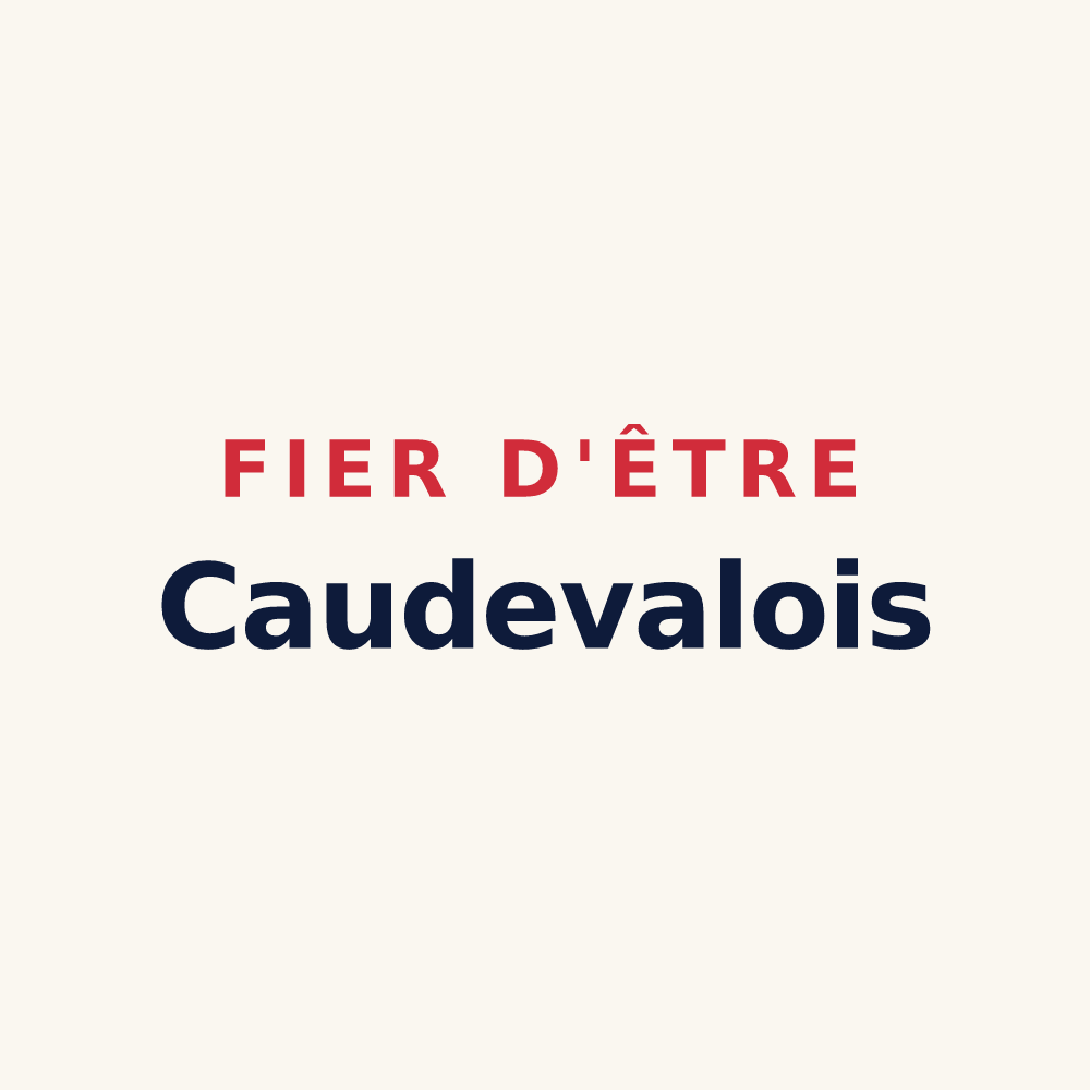 Tasse « Fier d'être Caudevalois » — design pour Val de Lambronne