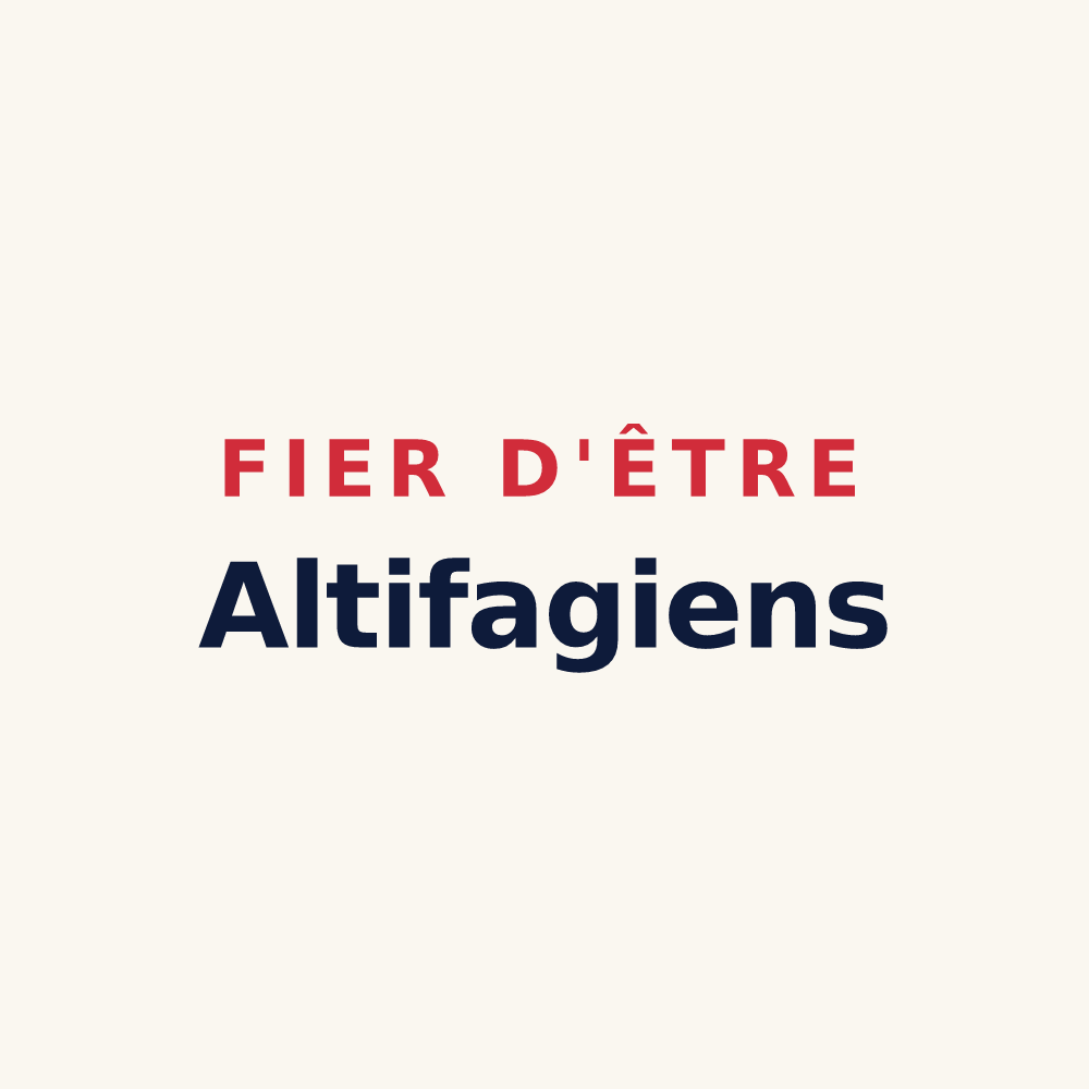 Tasse « Fier d'être Altifagiens » — design pour Val-de-Scie