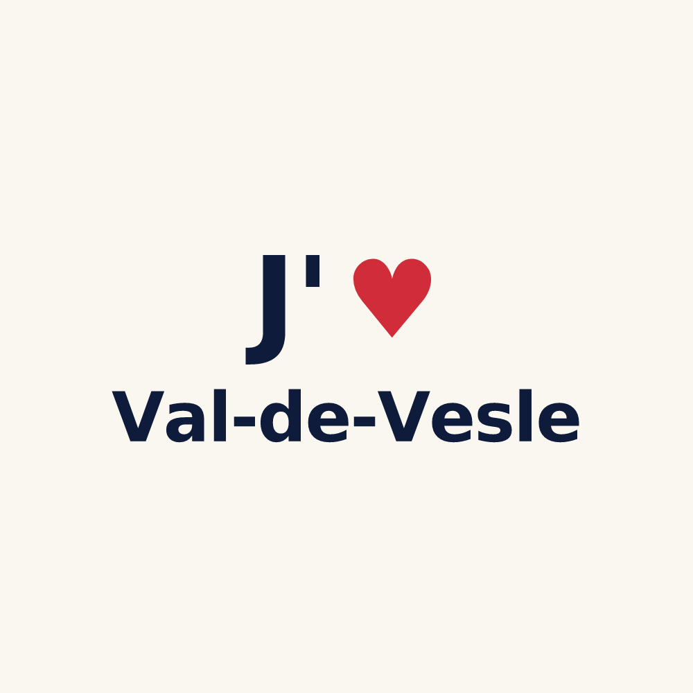 Tasse personnalisée Val-de-Vesle — design J'aime Val-de-Vesle