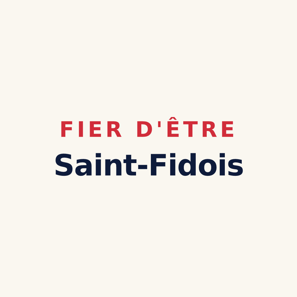 Tasse « Fier d'être Saint-Fidois » — design pour Val-de-Vie