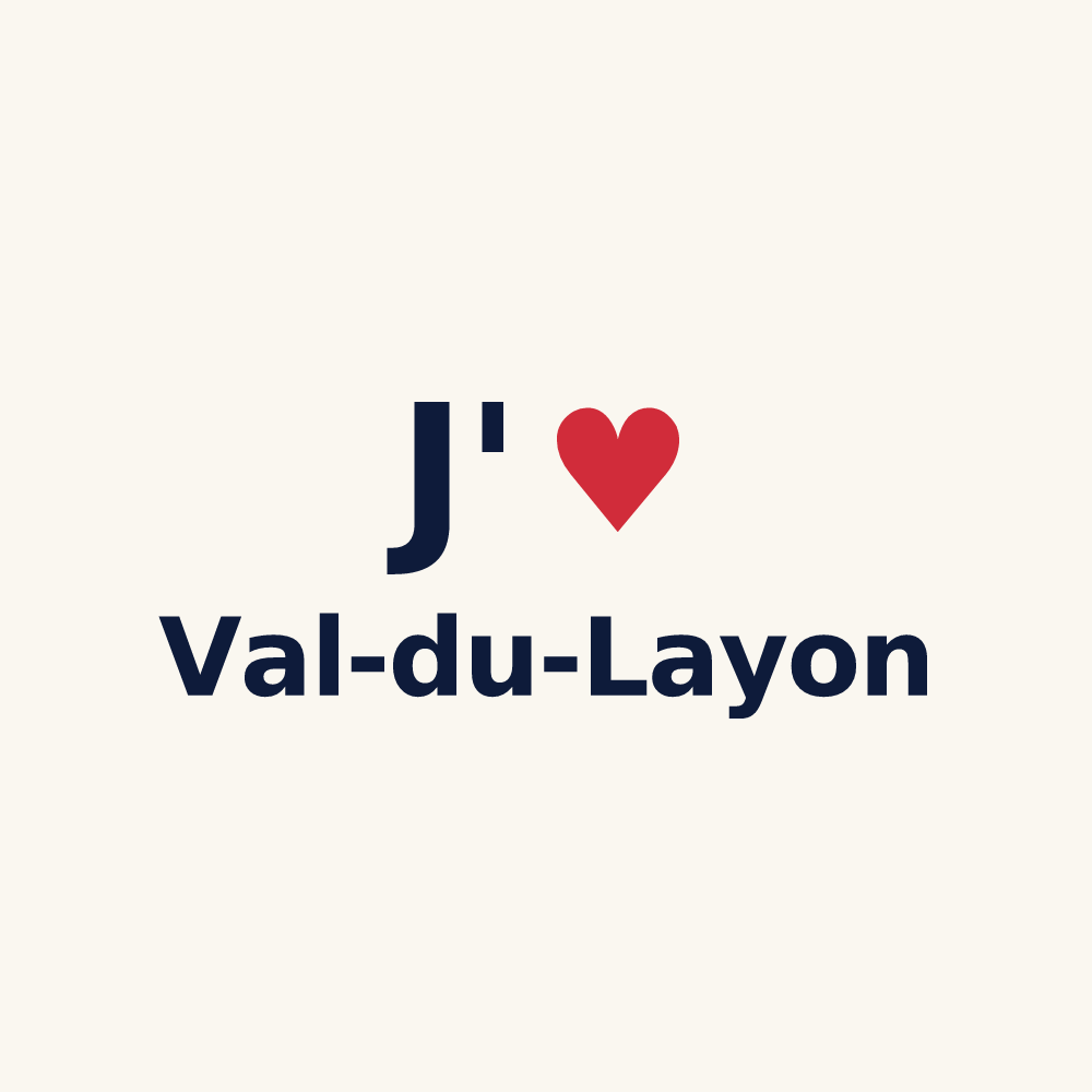 Tasse personnalisée Val-du-Layon — design J'aime Val-du-Layon