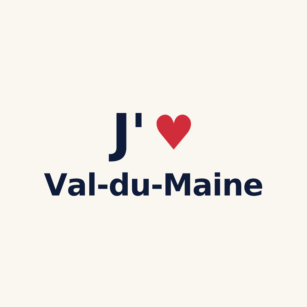 Tasse personnalisée Val-du-Maine — design J'aime Val-du-Maine