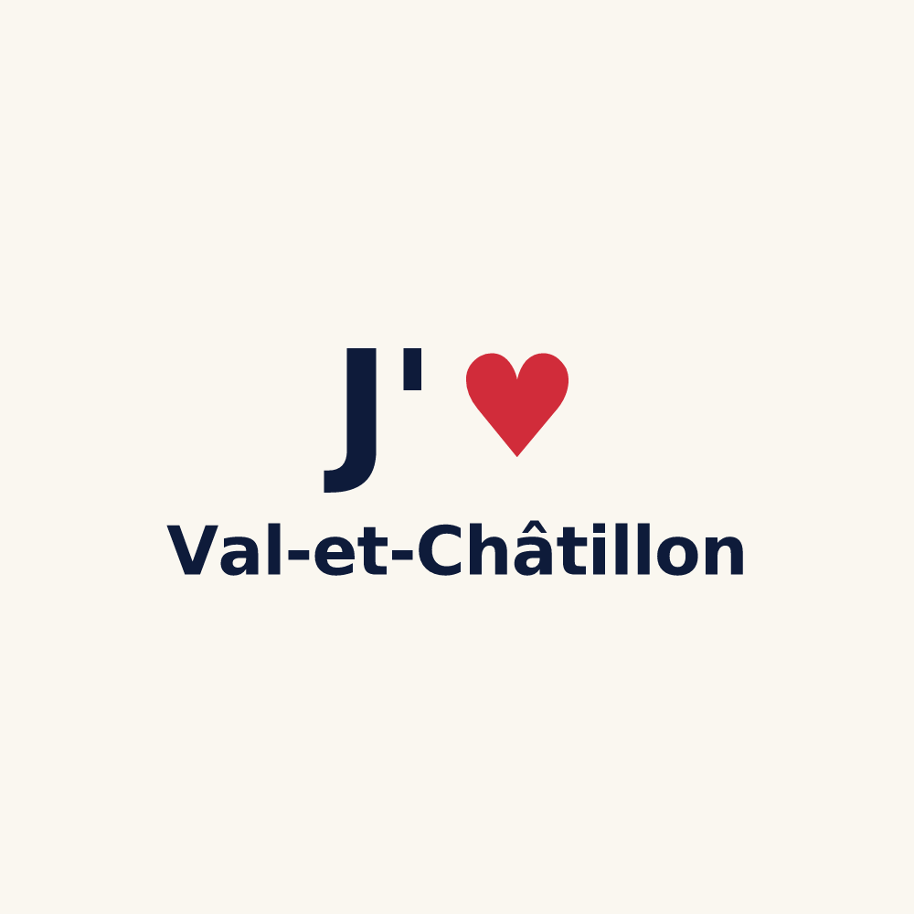 Tasse personnalisée Val-et-Châtillon — design J'aime Val-et-Châtillon