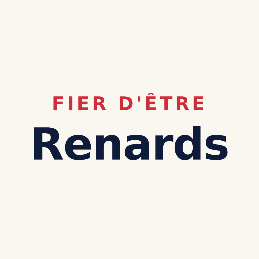 Tasse « Fier d'être Renards » — design pour Val-et-Châtillon