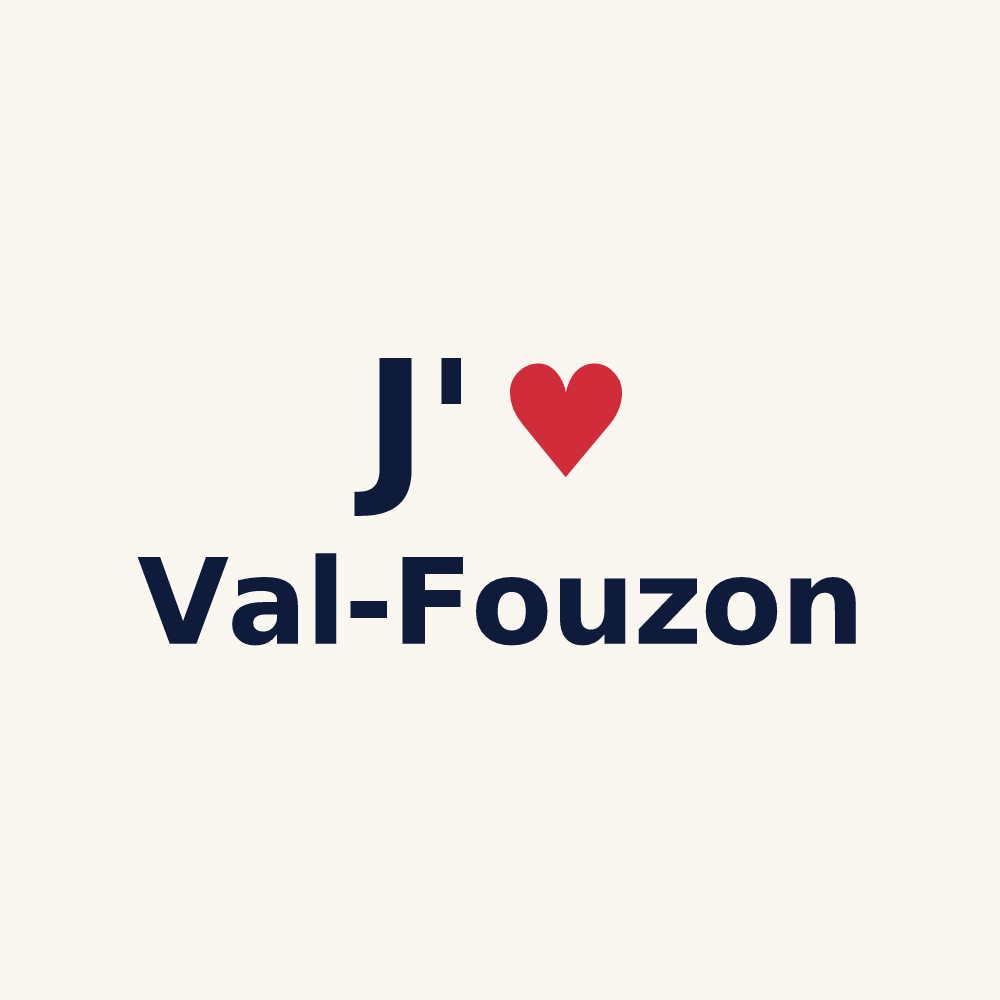 Tasse personnalisée Val-Fouzon — design J'aime Val-Fouzon