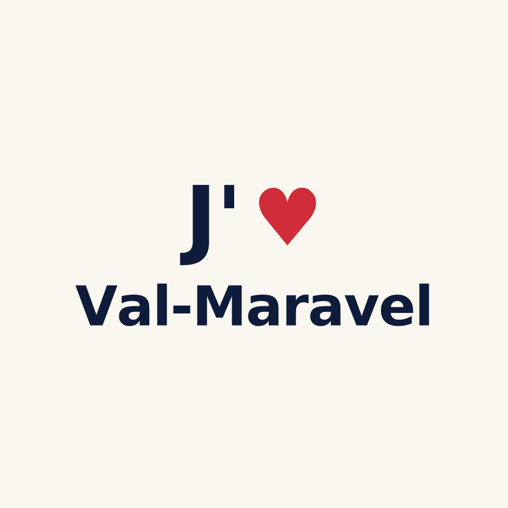Tasse personnalisée Val-Maravel — design J'aime Val-Maravel
