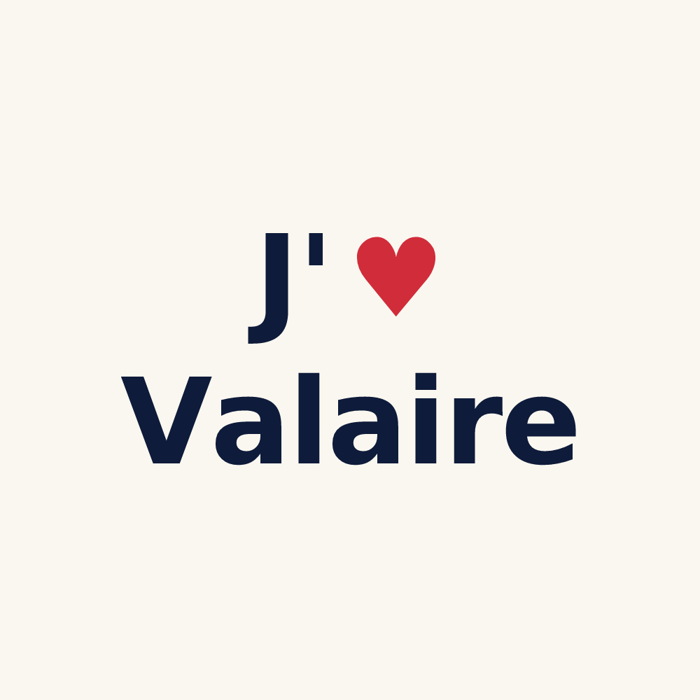 Tasse personnalisée Valaire — design J'aime Valaire