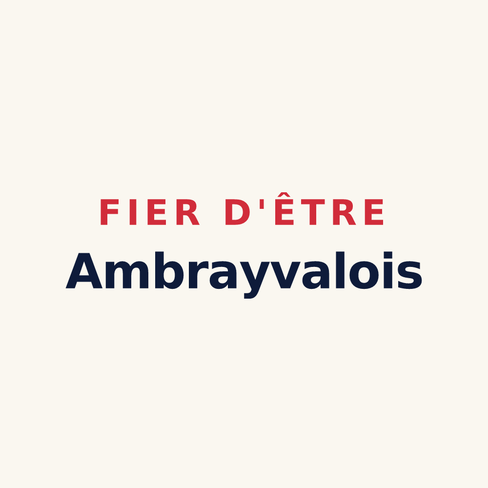 Tasse « Fier d'être Ambrayvalois » — design pour Valambray