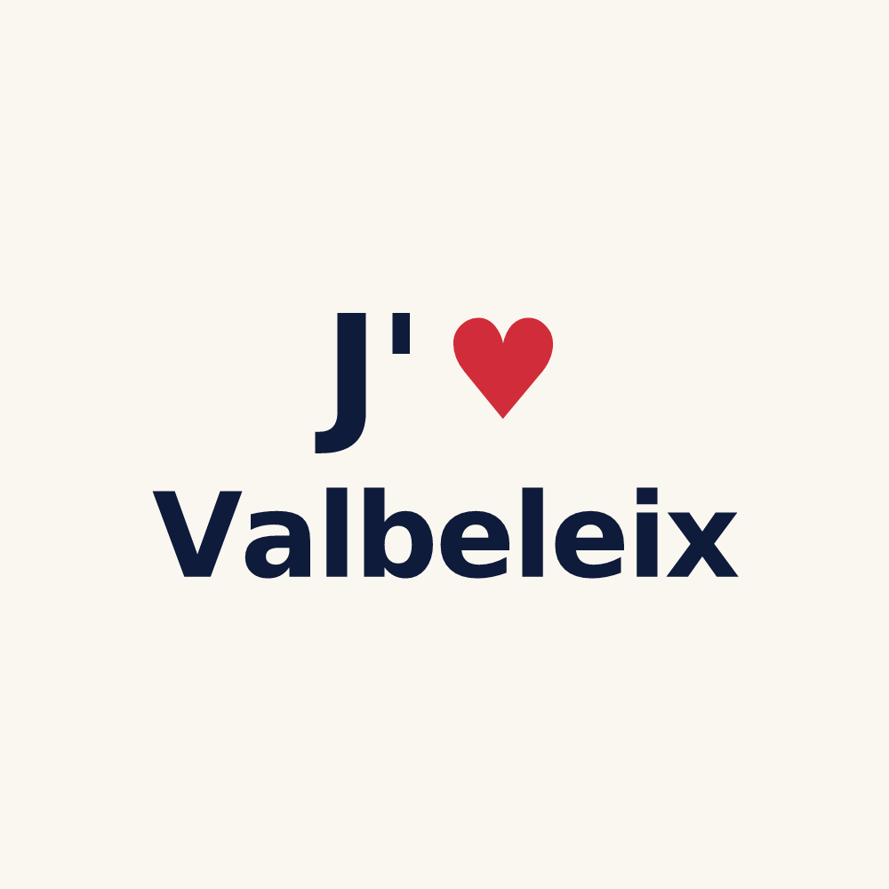 Tasse personnalisée Valbeleix — design J'aime Valbeleix