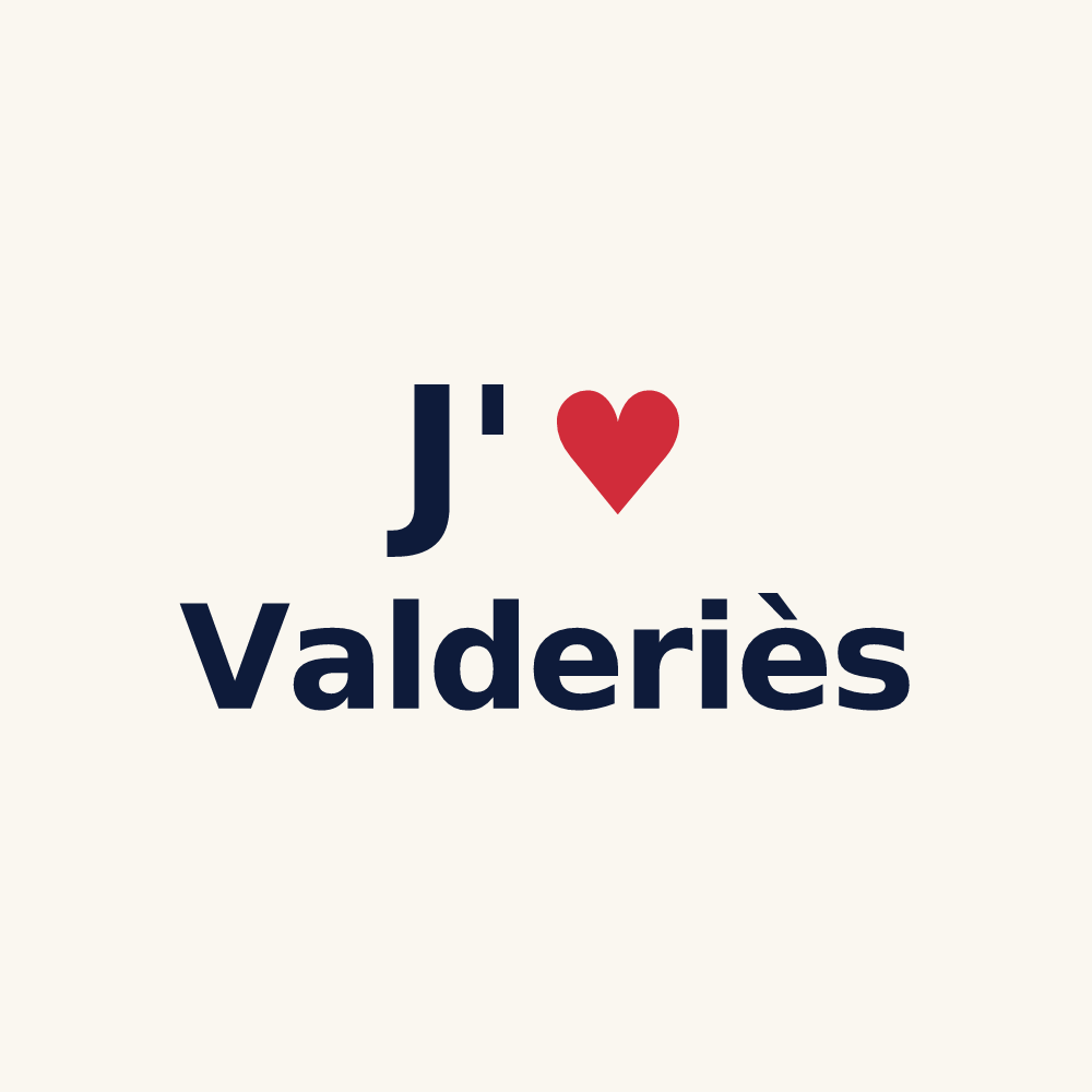 Tasse personnalisée Valderiès — design J'aime Valderiès