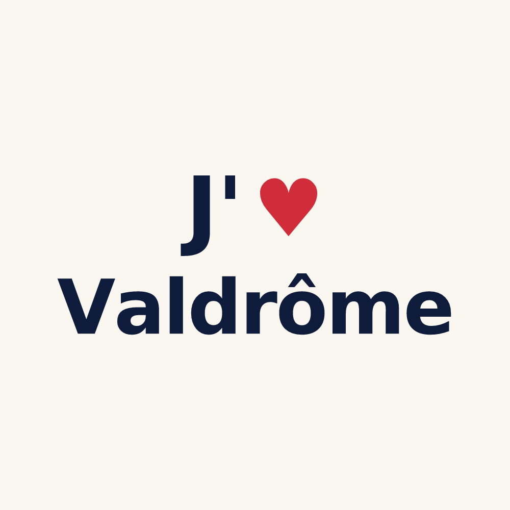 Tasse personnalisée Valdrôme — design J'aime Valdrôme