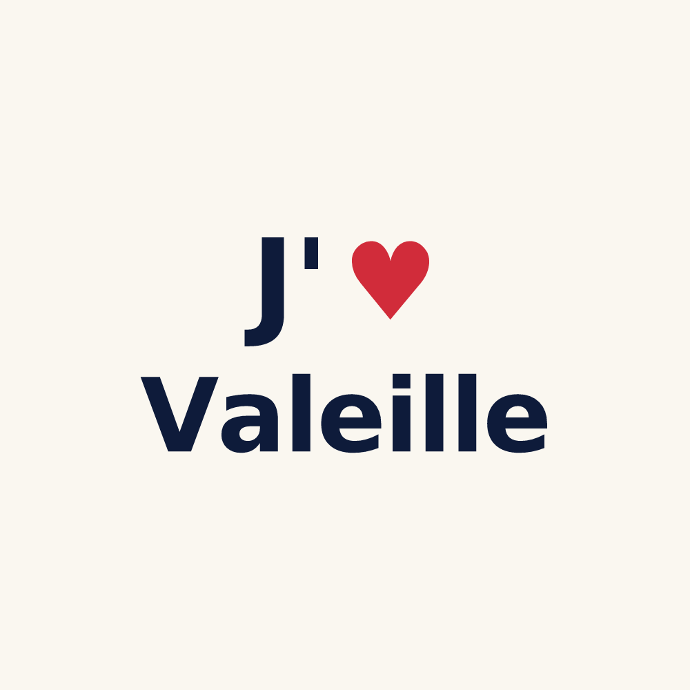 Tasse personnalisée Valeille — design J'aime Valeille