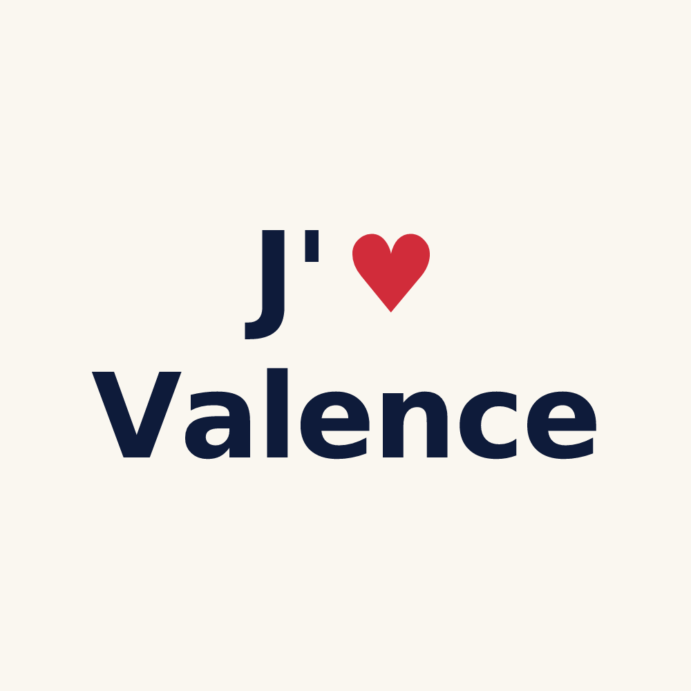 Tasse personnalisée Valence — design J'aime Valence