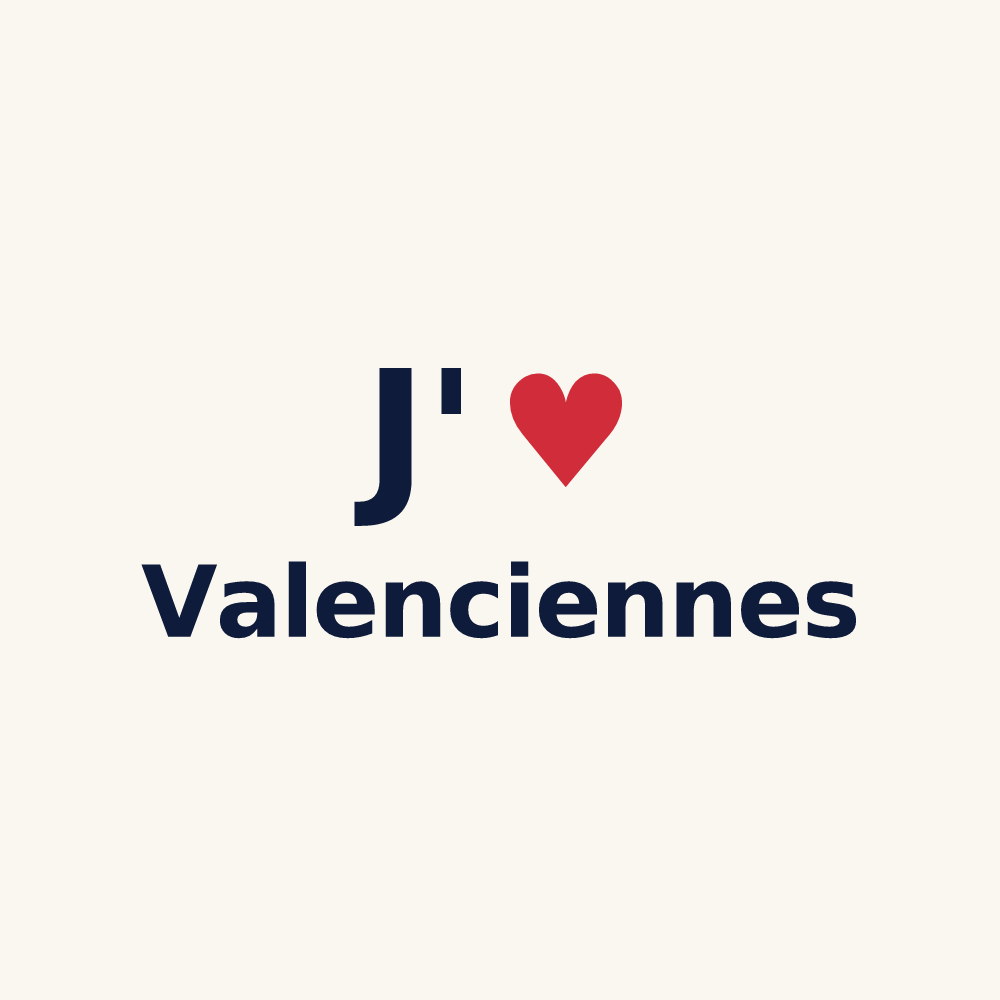 Tasse personnalisée Valenciennes — design J'aime Valenciennes