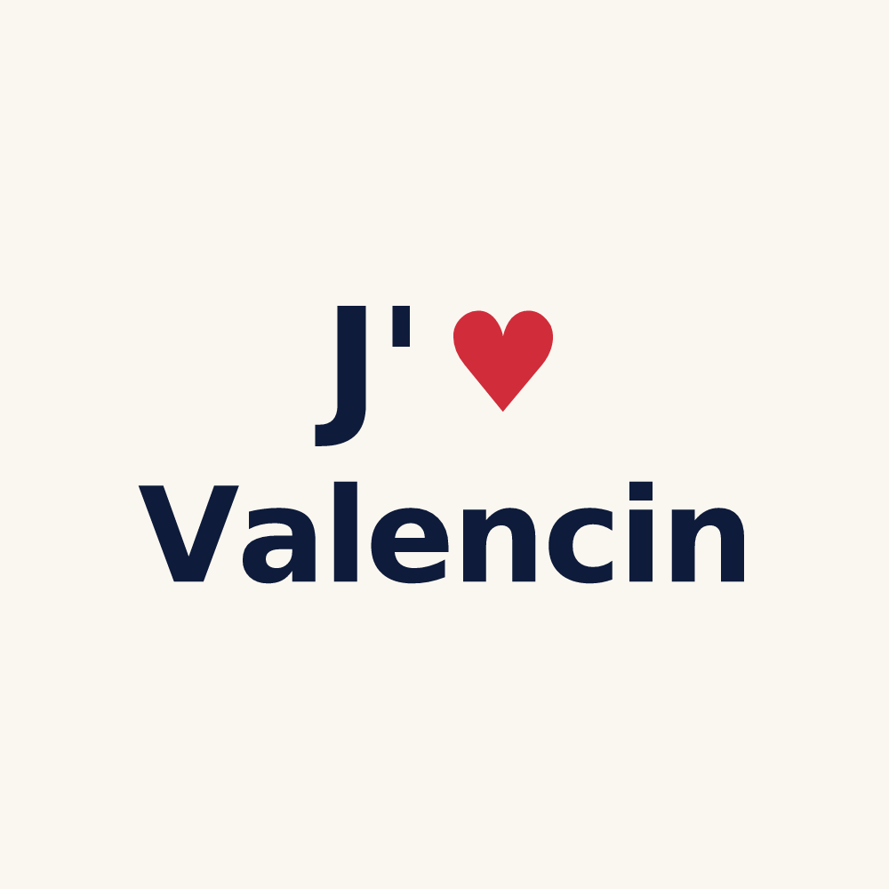 Tasse personnalisée Valencin — design J'aime Valencin
