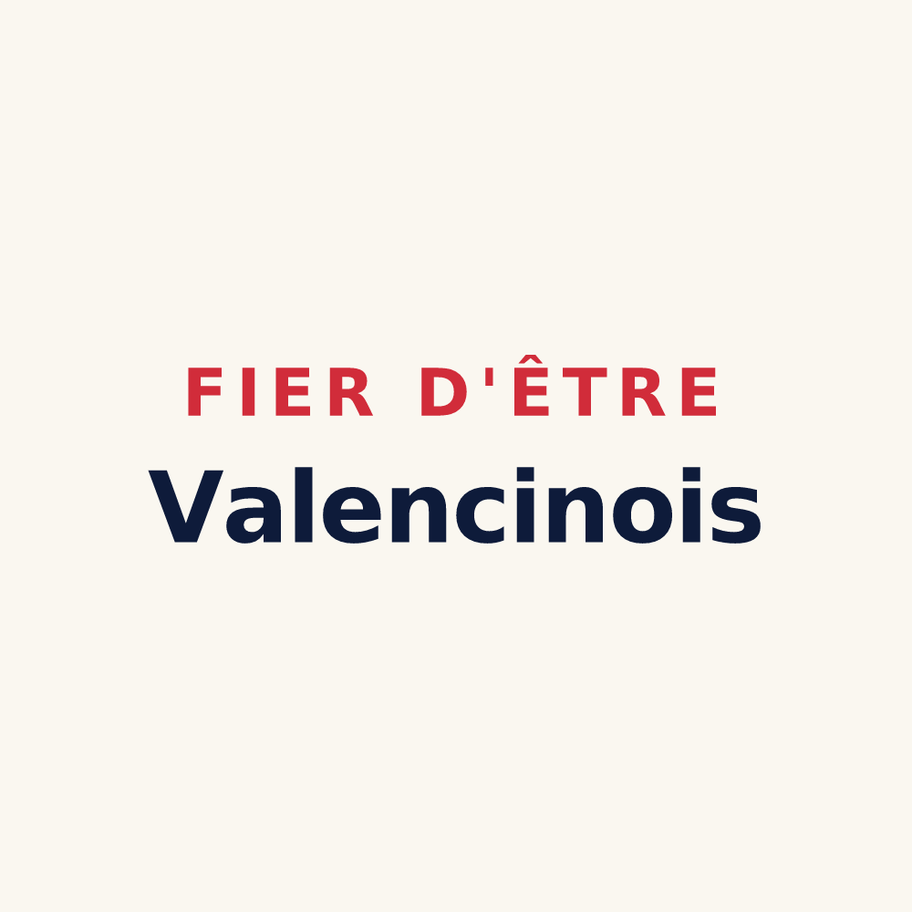 Tasse « Fier d'être Valencinois » — design pour Valencin
