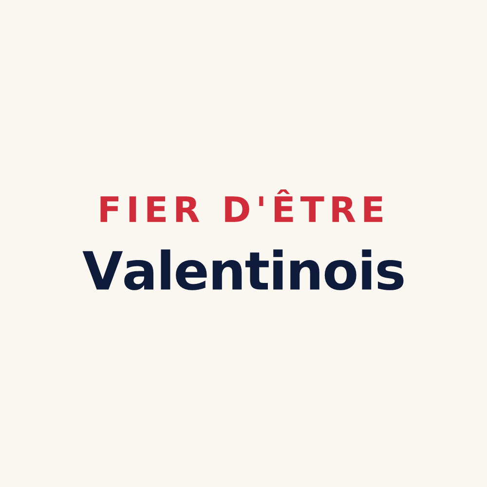 Tasse « Fier d'être Valentinois » — design pour Valentine