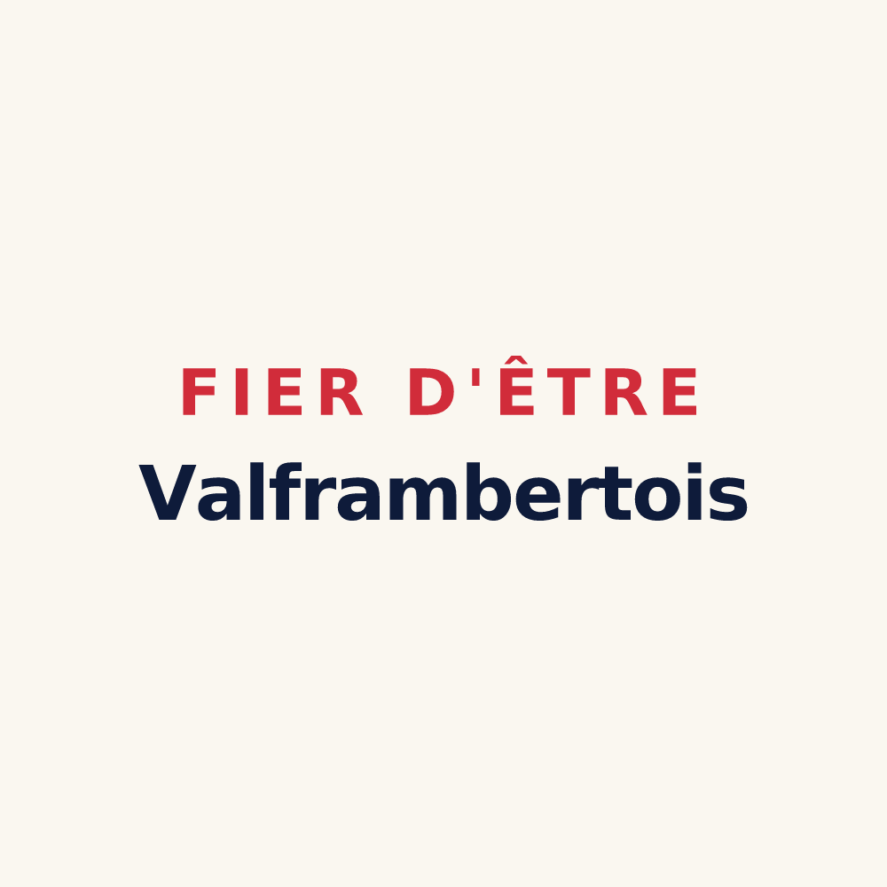 Tasse « Fier d'être Valframbertois » — design pour Valframbert