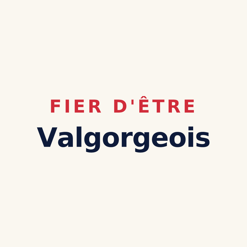 Tasse « Fier d'être Valgorgeois » — design pour Valgorge