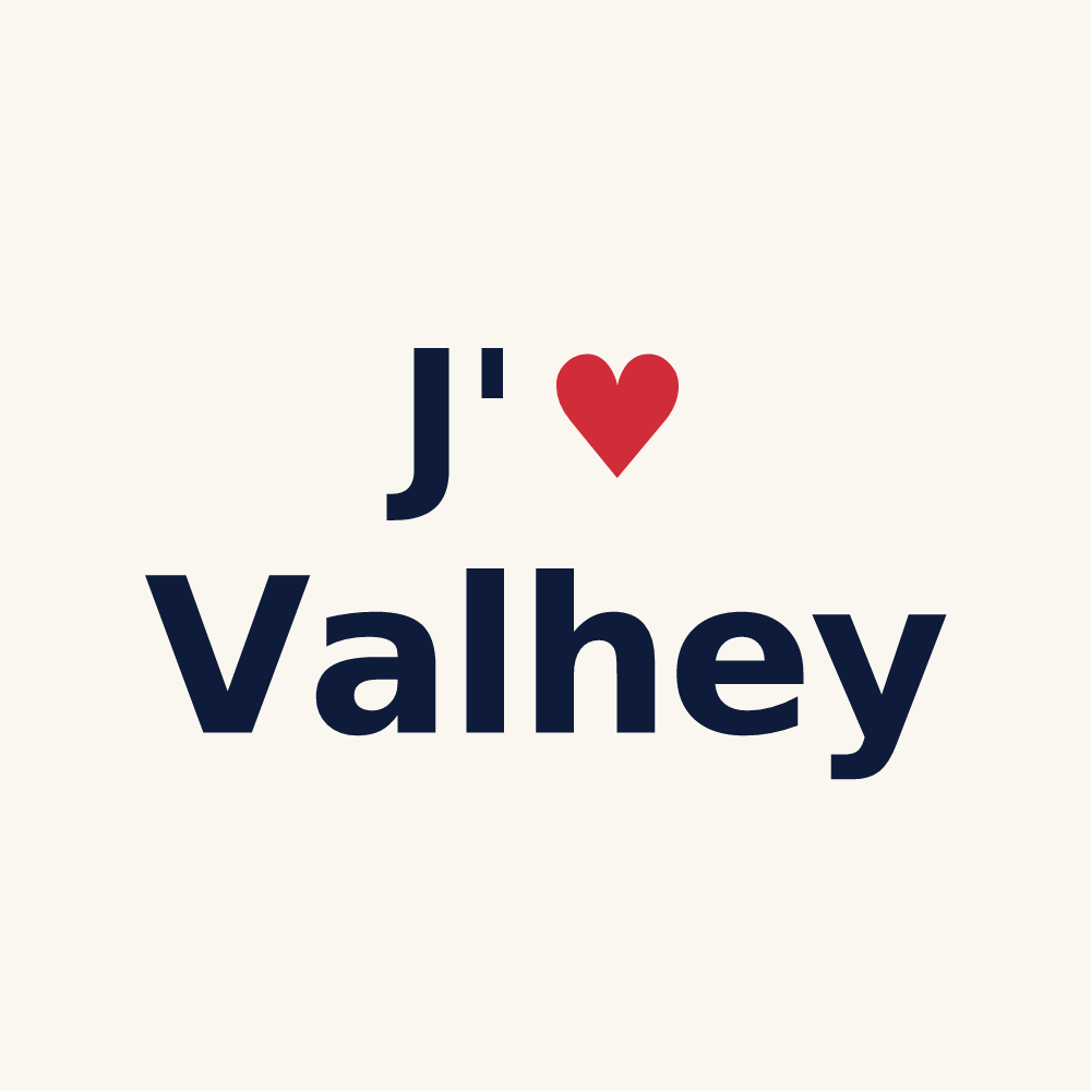 Tasse personnalisée Valhey — design J'aime Valhey