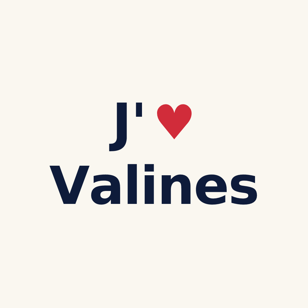 Tasse personnalisée Valines — design J'aime Valines