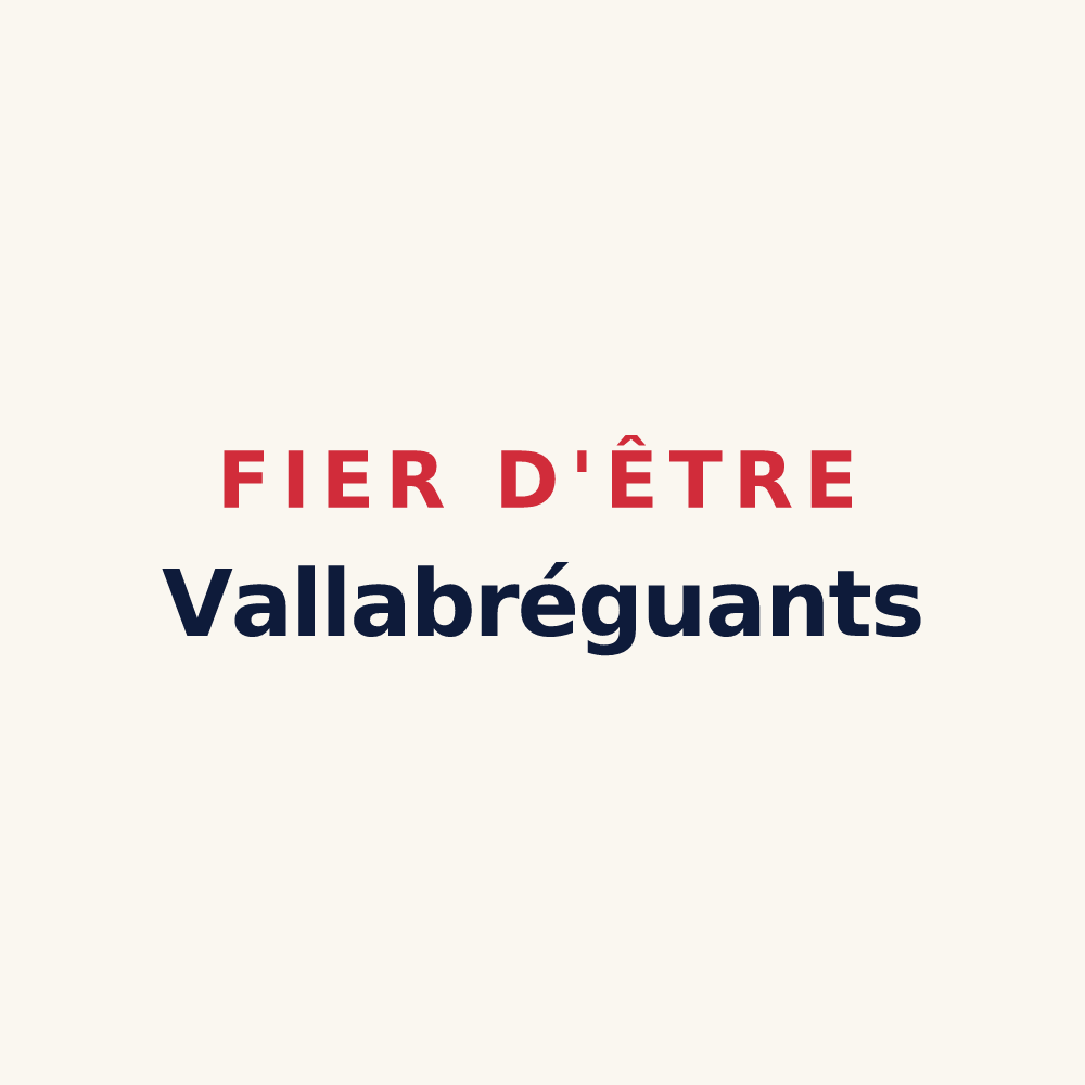 Tasse « Fier d'être Vallabréguants » — design pour Vallabrègues