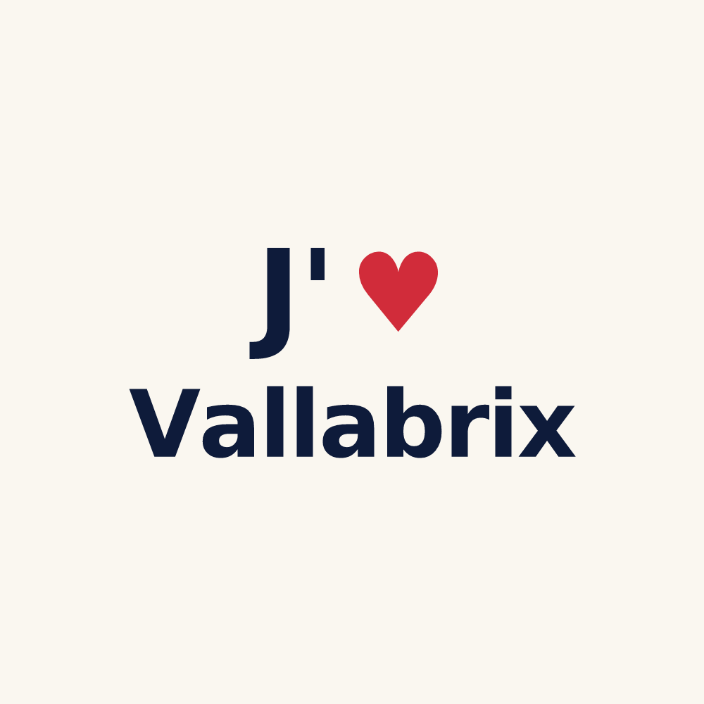 Tasse personnalisée Vallabrix — design J'aime Vallabrix