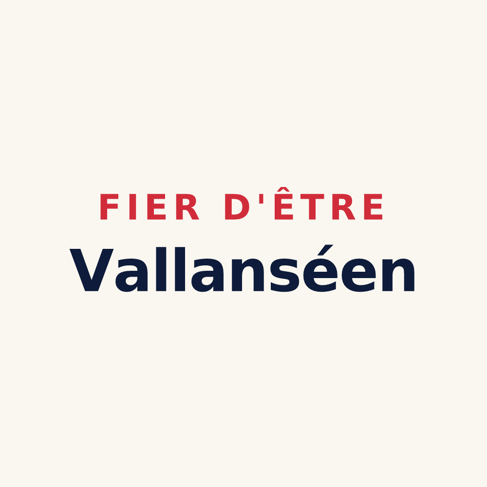 Tasse « Fier d'être Vallanséen » — design pour Vallans