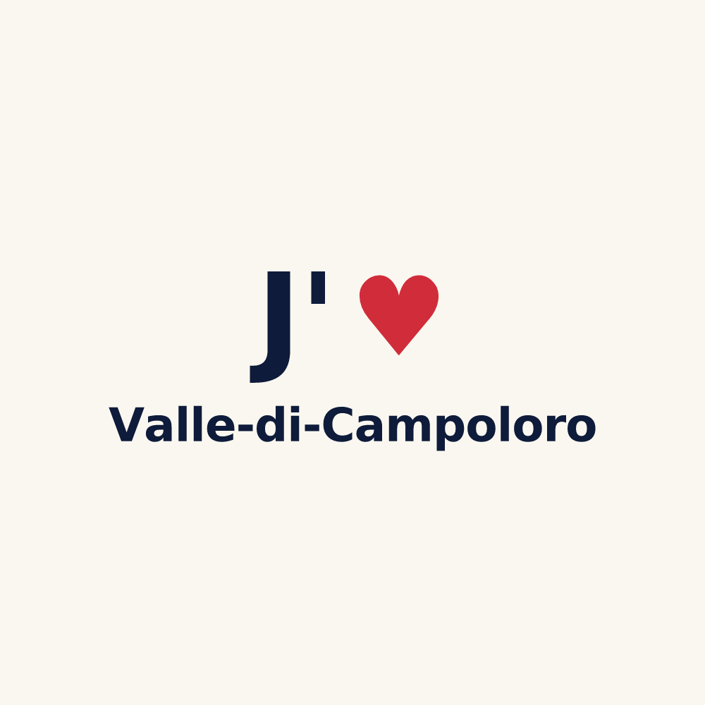 Tasse personnalisée Valle-di-Campoloro — design J'aime Valle-di-Campoloro