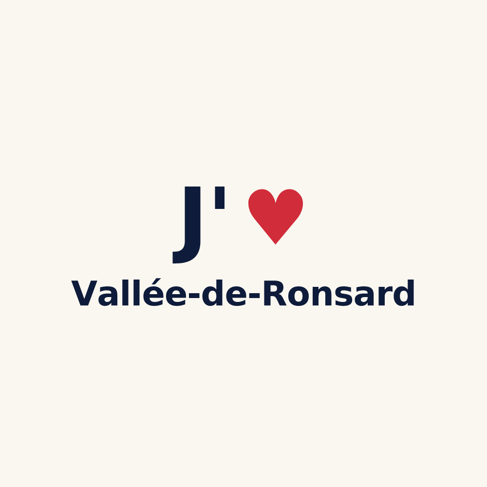 Tasse personnalisée Vallée-de-Ronsard — design J'aime Vallée-de-Ronsard