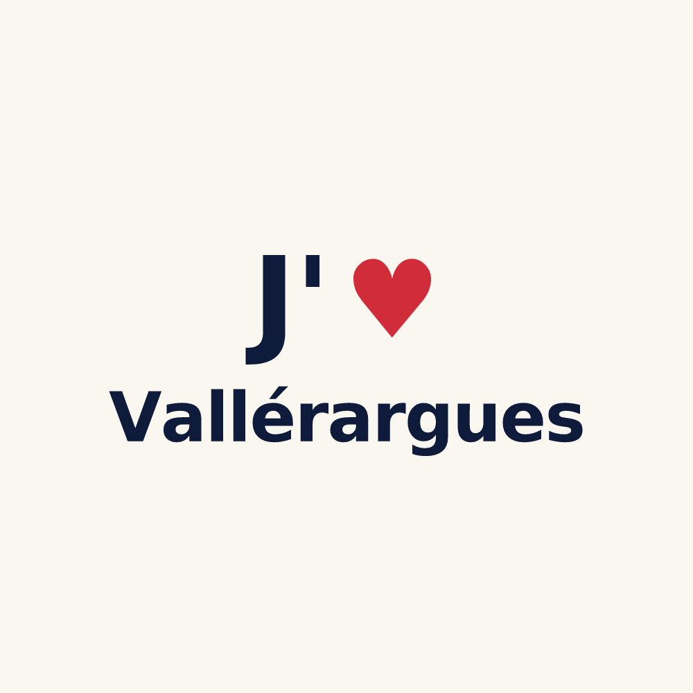 Tasse personnalisée Vallérargues — design « J'aime Vallérargues » imprimé sur la tasse