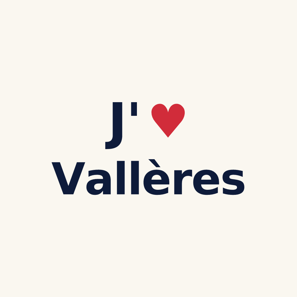 Tasse personnalisée Vallères — design J'aime Vallères