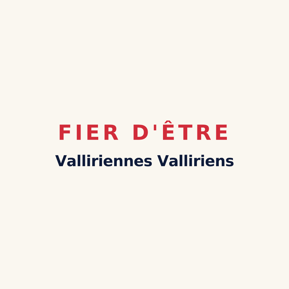 Tasse « Fier d'être Valliriennes Valliriens » — design pour Valleroy-aux-Saules