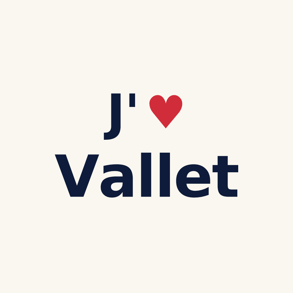 Tasse personnalisée Vallet — design J'aime Vallet