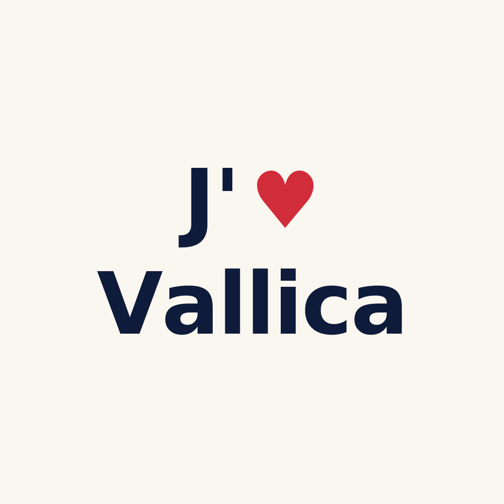 Tasse personnalisée Vallica — design J'aime Vallica