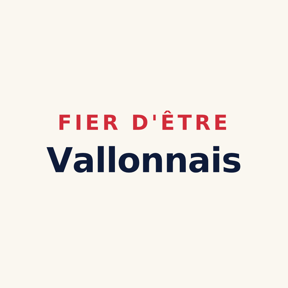Tasse « Fier d'être Vallonnais » — design pour Vallon-en-Sully