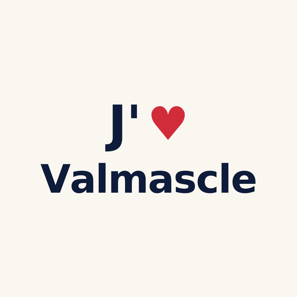 Tasse personnalisée Valmascle — design J'aime Valmascle