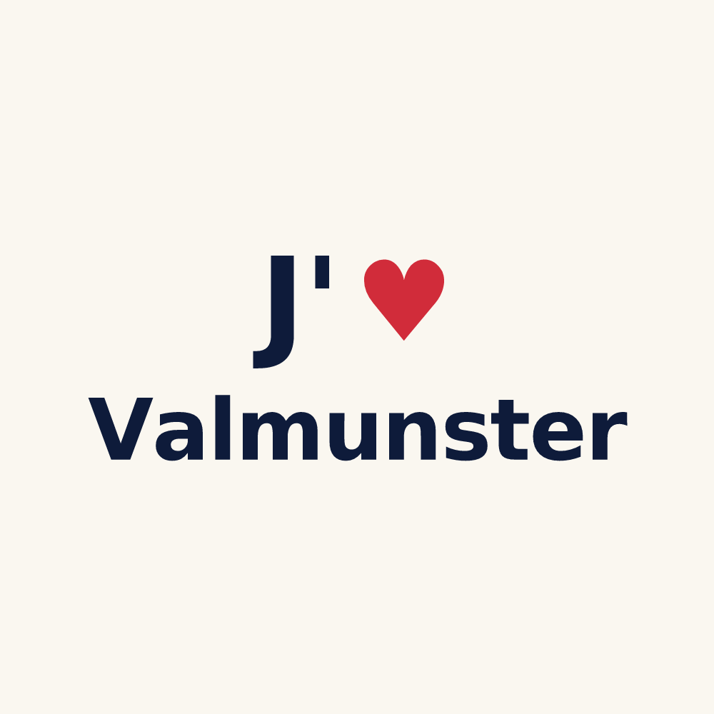 Tasse personnalisée Valmunster — design J'aime Valmunster