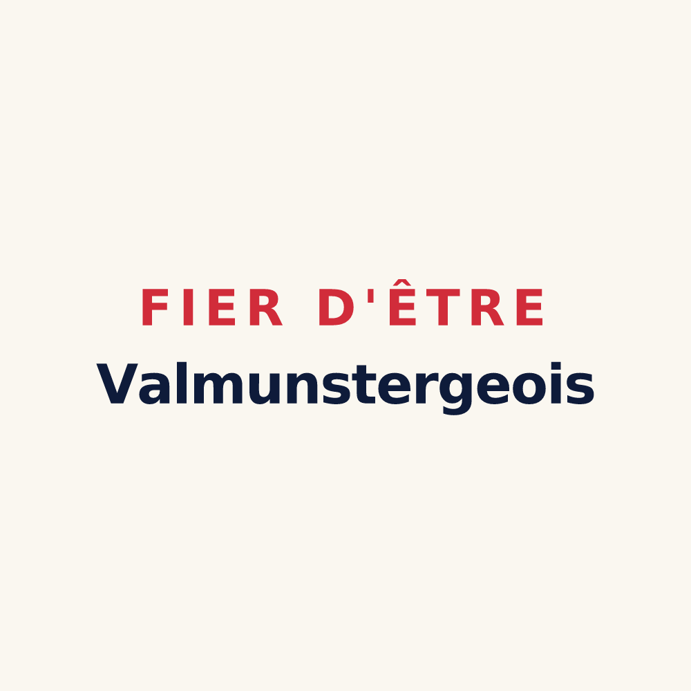 Tasse « Fier d'être Valmunstergeois » — design pour Valmunster