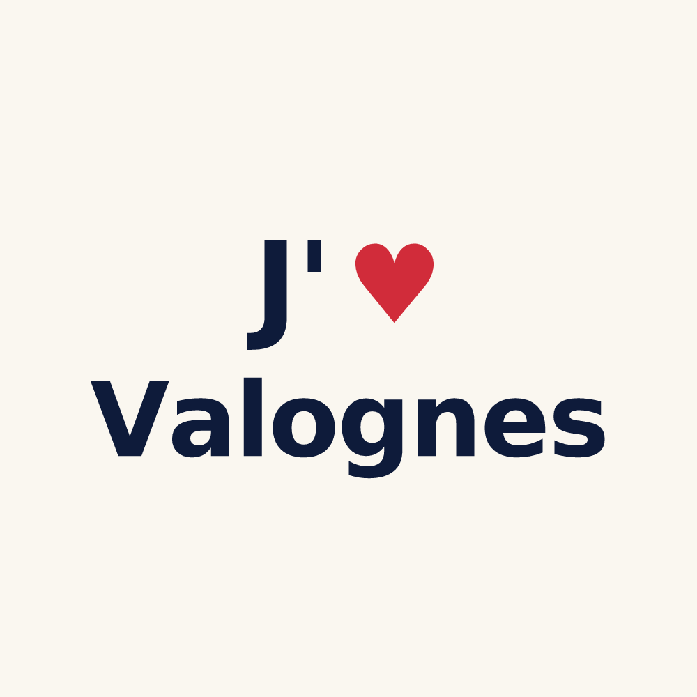 Tasse personnalisée Valognes — design J'aime Valognes