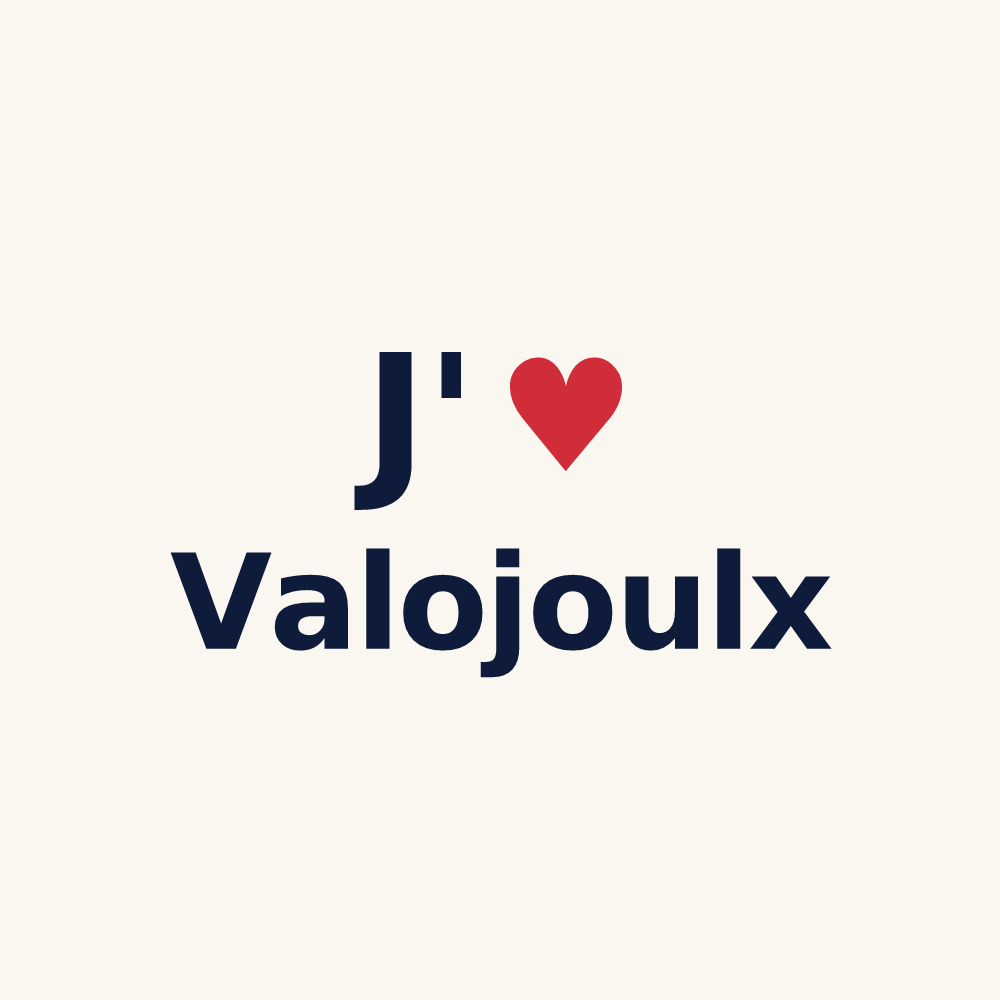 Tasse personnalisée Valojoulx — design J'aime Valojoulx