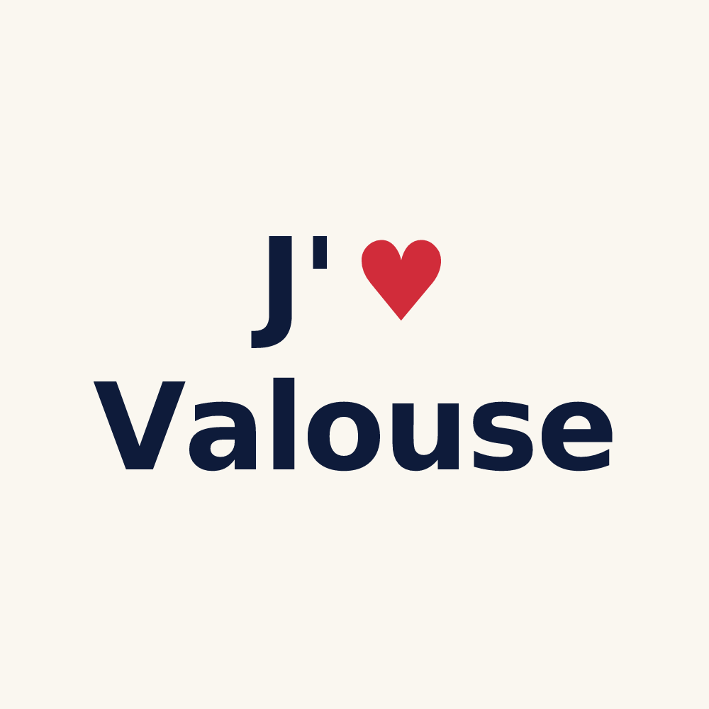 Tasse personnalisée Valouse — design J'aime Valouse