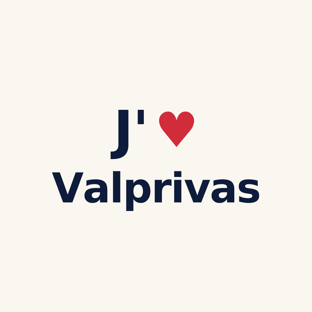 Tasse personnalisée Valprivas — design J'aime Valprivas