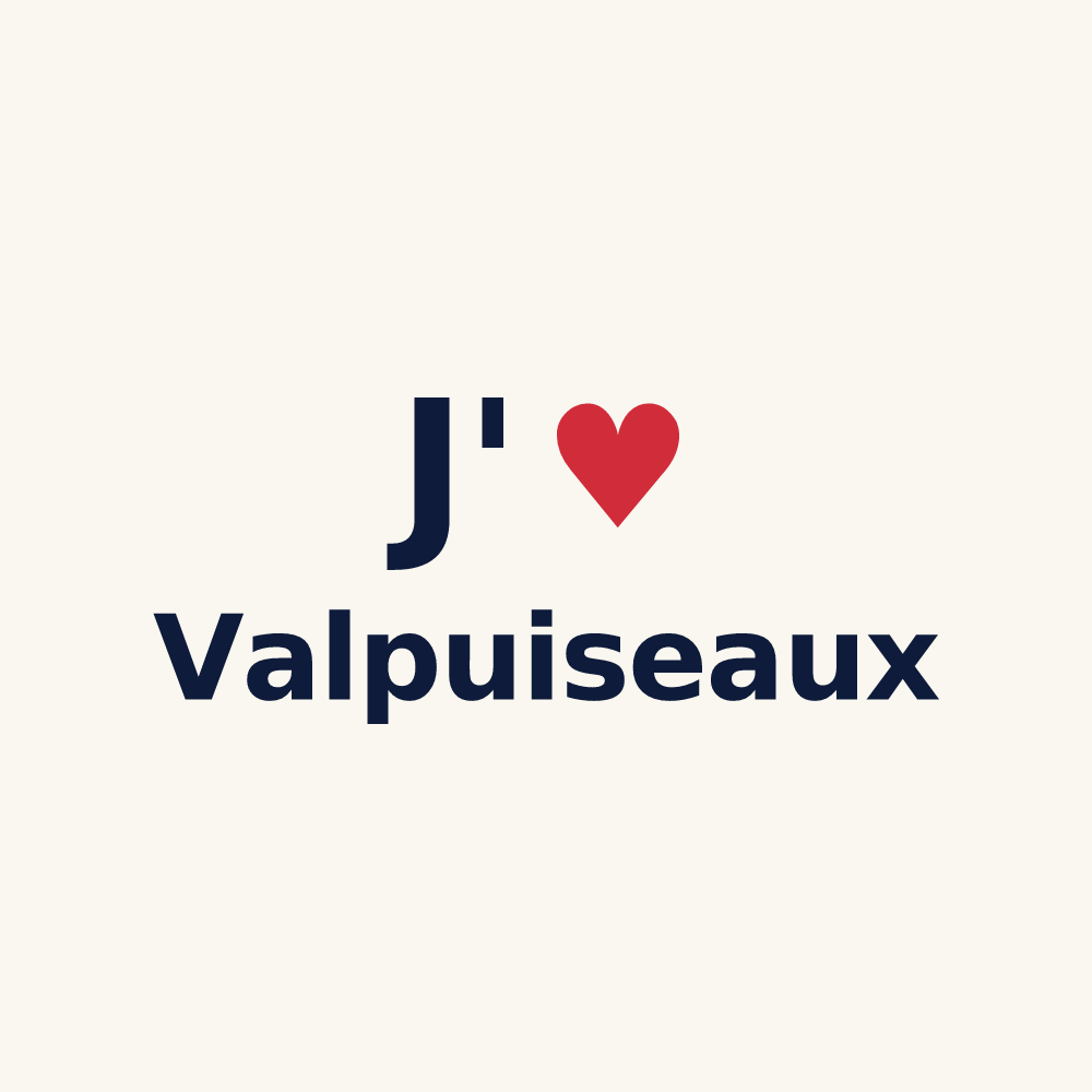 Tasse personnalisée Valpuiseaux — design J'aime Valpuiseaux
