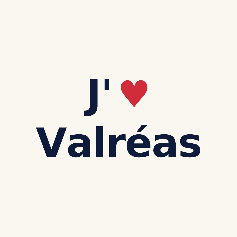Tasse personnalisée Valréas — design J'aime Valréas