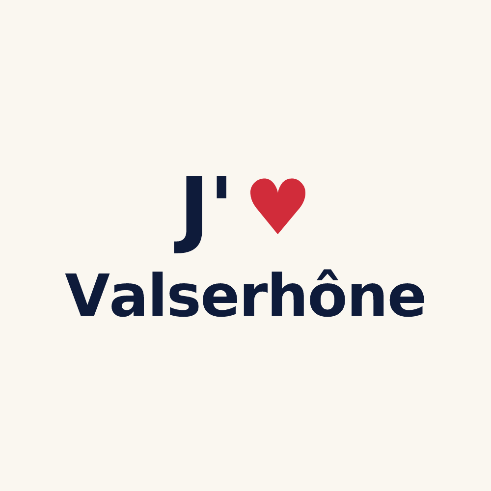 Tasse personnalisée Valserhône — design J'aime Valserhône